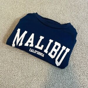 Long sleeve Malibu crop top